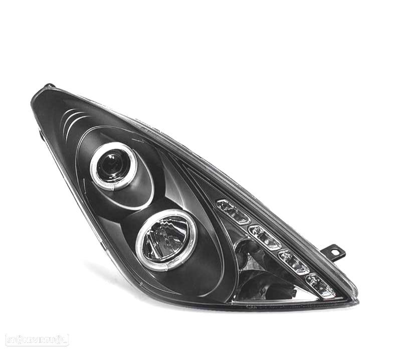 FAROS TOYOTA CELICA 01-07 ANGEL EYES FUNDO PRETO - 4
