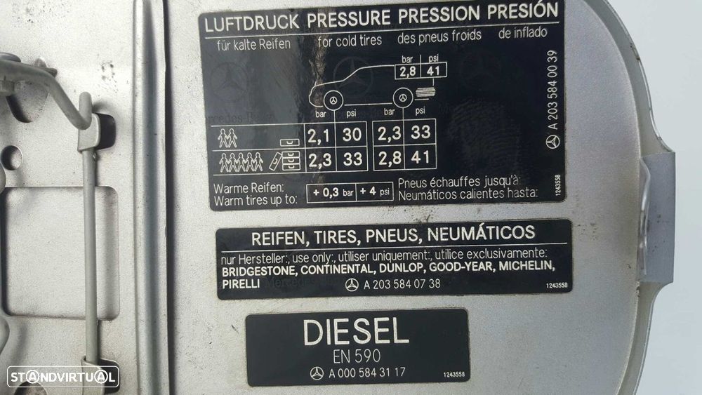 TAMPA DE COMBUSTÍVEL MERCEDES CLASE C (W203) BERLINA 220 CDI (203.006) - 2