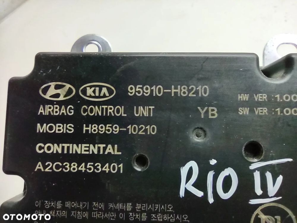 MODUŁ STEROWNIK SENSOR AIRBAG 95910-H8210 KIA RIO IV 2017r. ORYGINAŁ SPRAWNY - 3
