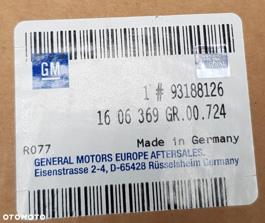 Oryginalny Zestaw Paska Rozrządu Opel Astra Vectra Corsa 93188126 - 10