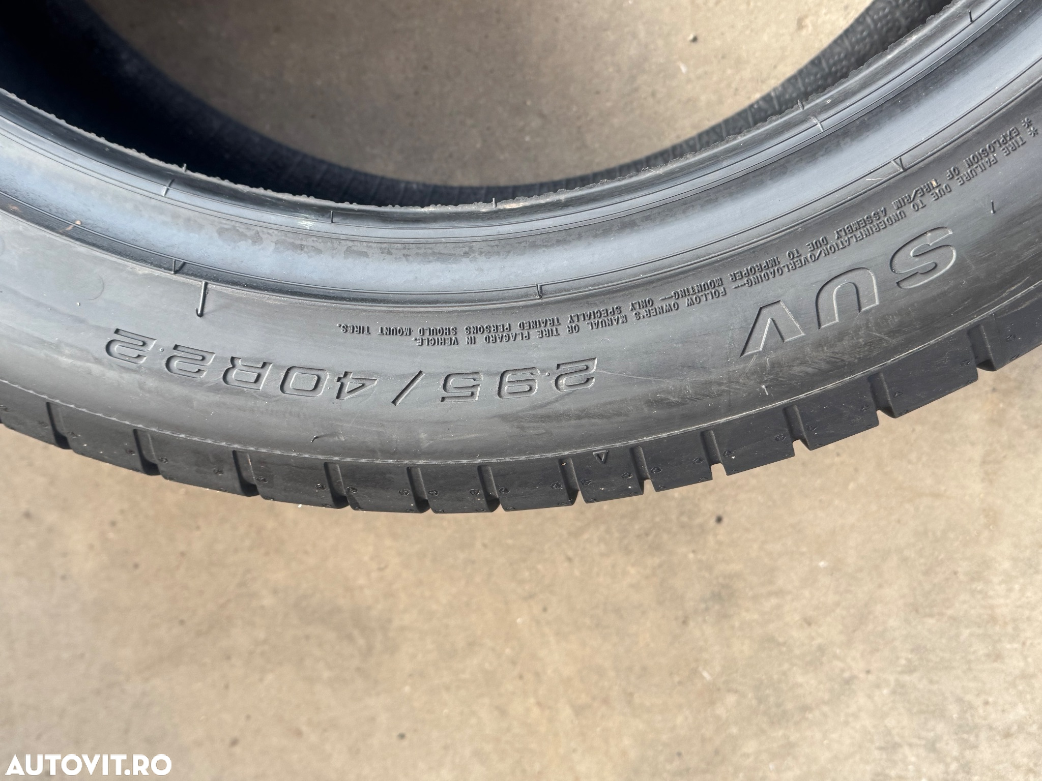 Vând 4 anvelope 295/40/22 goodyear de vară noi - 6