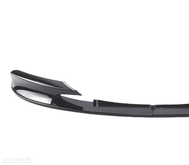 SPOILER LIP FRONTAL BMW F30 F31 11-18 LOOK M PERFORMANCE PRETO BRILHANTE ABS - 2