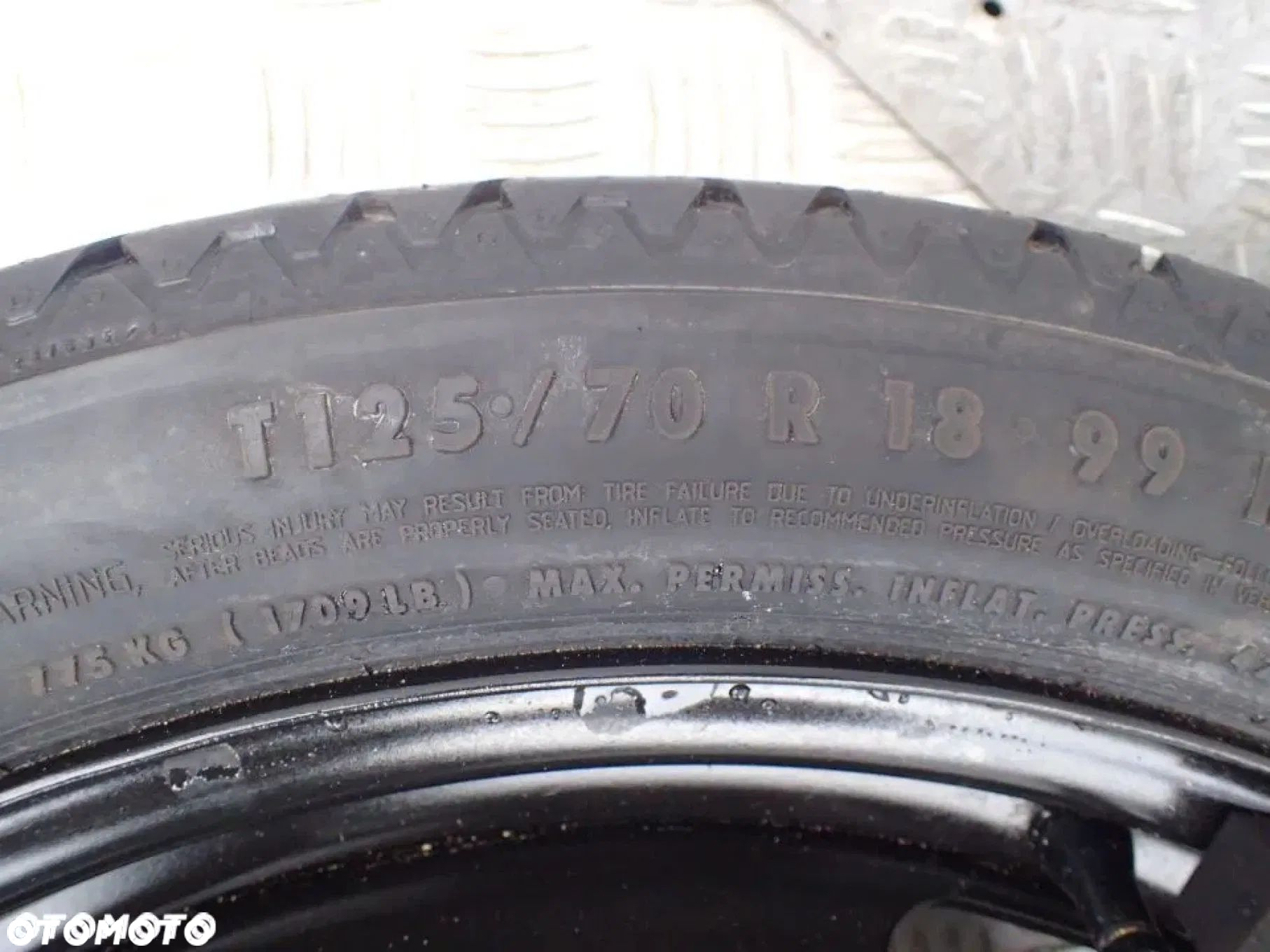 KOŁO DOJAZDOWE 1K0601027AR 18'' 5X112 ET52,5 VW AUDI RADOM - 5