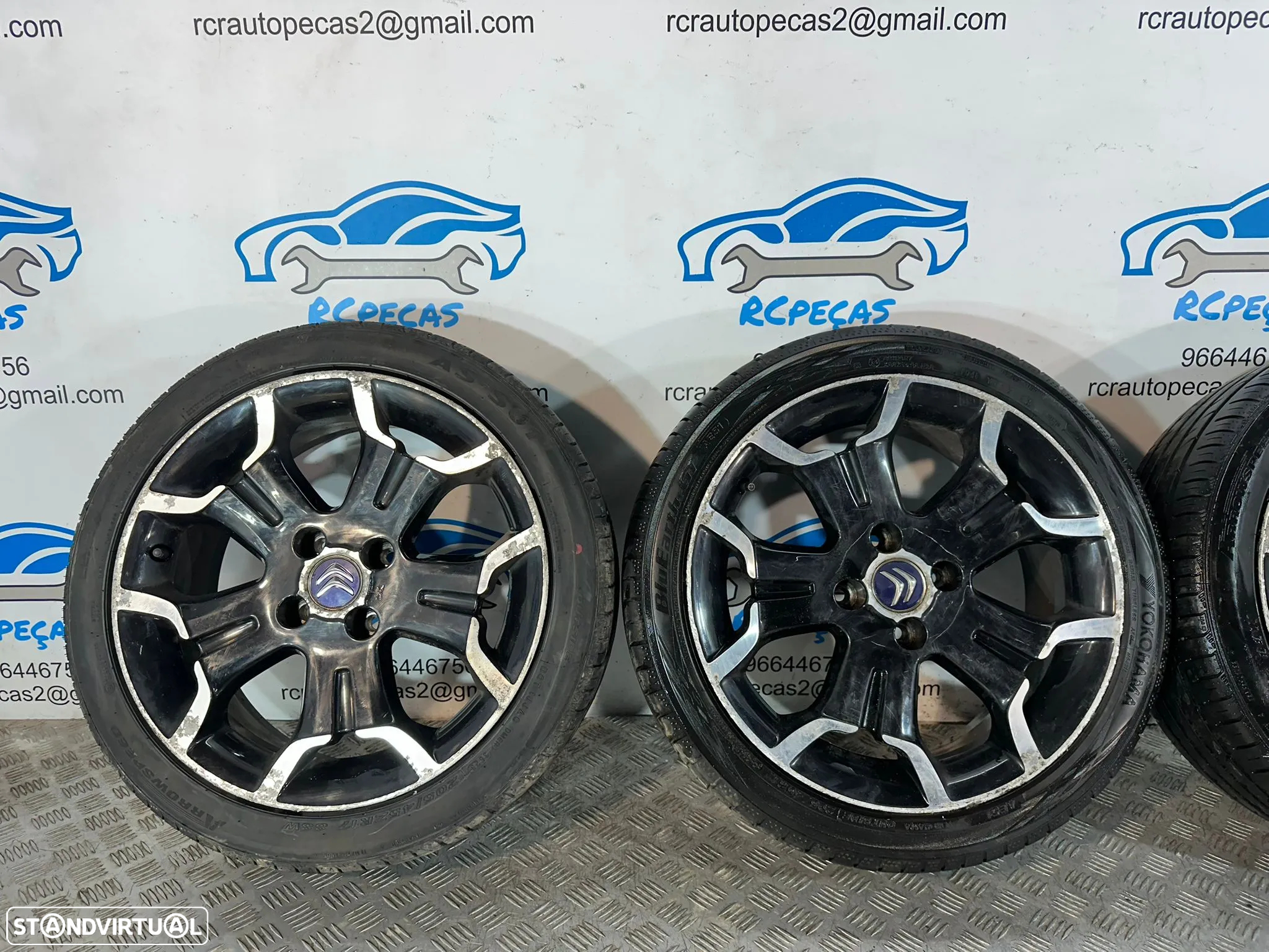 .Conjunto Jantes 17 Originais Citroen DS DS3 7J ET25 4x108 - 5