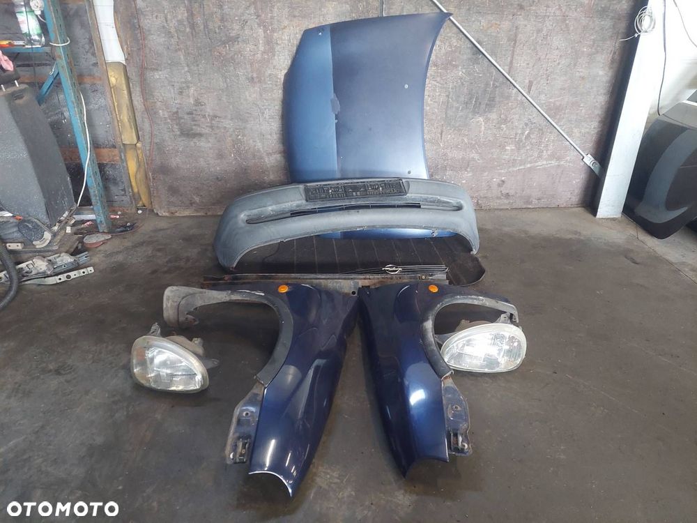 KOMPLETNY PRZÓD OPEL CORSA B Z282 MASKA ZDERZAK BŁOTNIKI LAMPY - 1