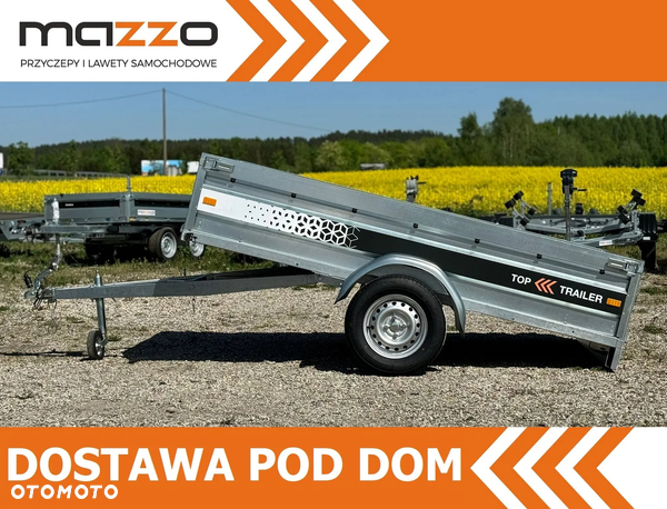 MAZZO DOSTAWA! Przyczepka Top Trailer TT25 MAX 251x135x45cm DMC750 kg SPAWANA! kat. B, MOCNA! PROMOCJA CENOWA!