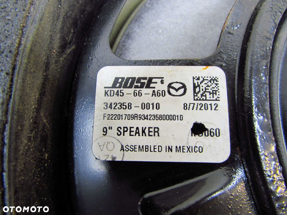 MAZDA CX-5 12-17 GLOSNIK DRZWI PRZOD BOSE KD45-66-A60 KD4566A60 - 10