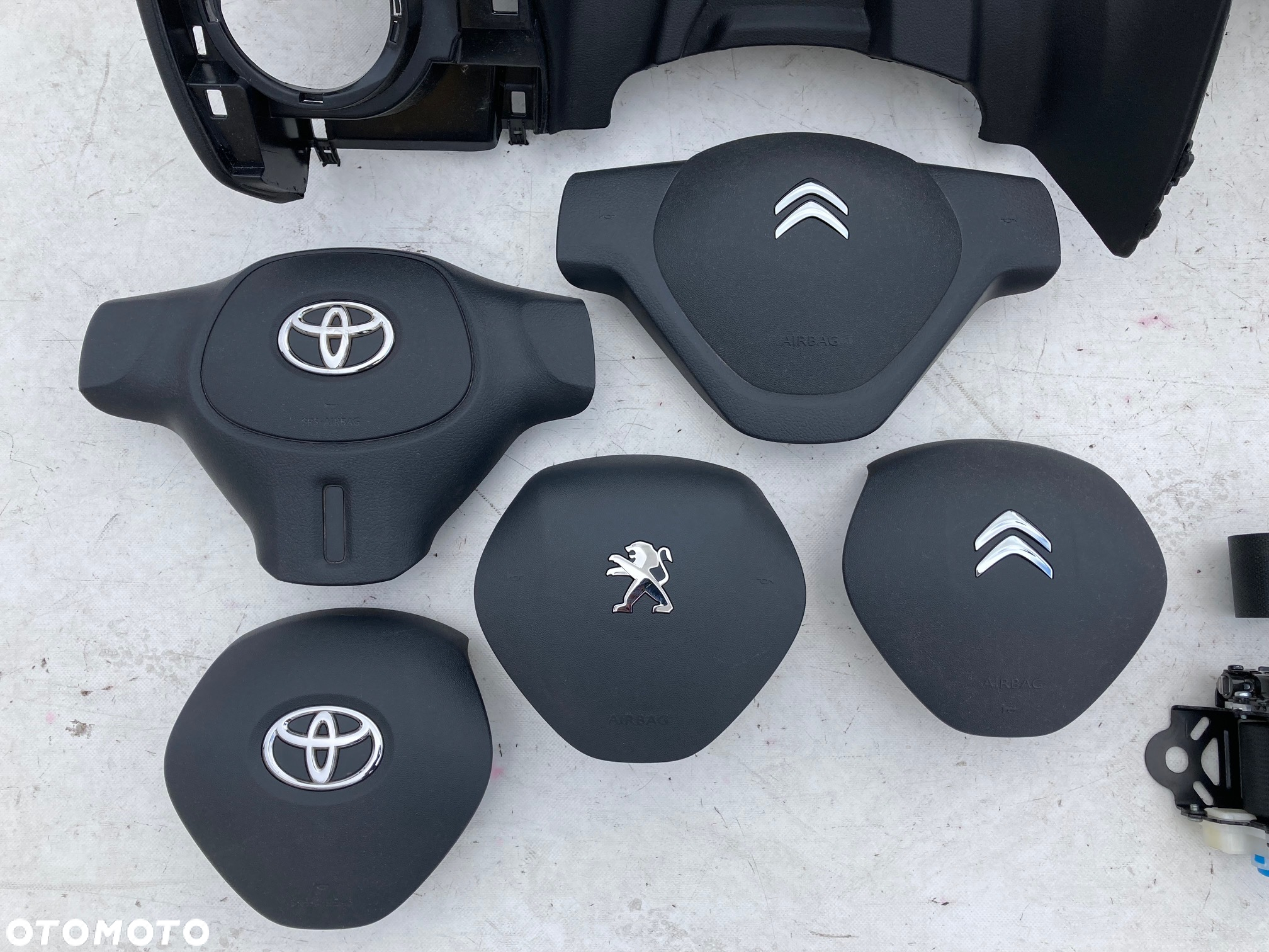 PEUGEOT 108 DESKA KONSOLA KOKPIT PULPIT PÓŁKA PARAPET AIRBAG SRS PODUSZKA POWIETRZNA KIEROWCY PASAŻERA AIR BAG PASY PAS   NOWY KPL NEW NEU NEV - 7