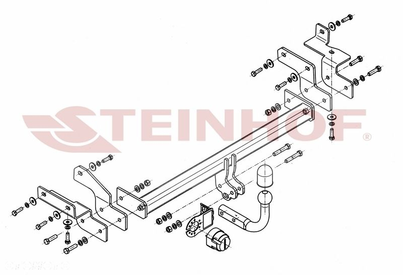 Hak Holowniczy + WIĄZKA 7PIN do Mitsubishi Lancer Kombi od 2003 do 2007 - 2