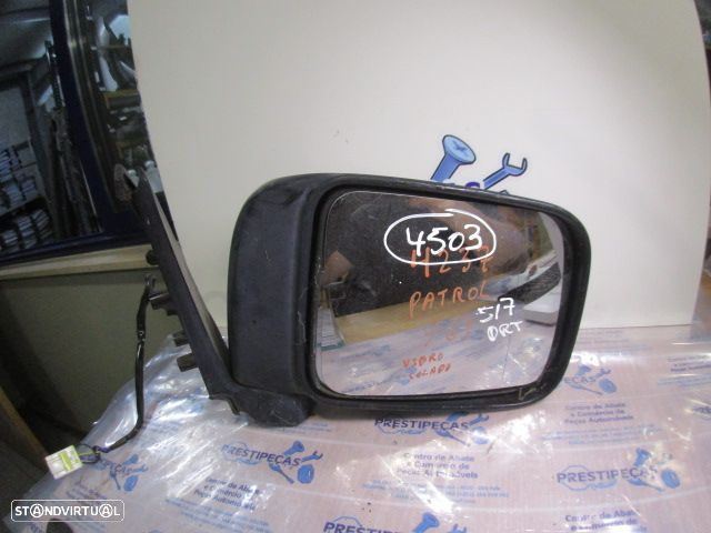 Espelho Esp4503 NISSAN PATROL GR Y61 1999 2.8 TD 129CV 5P BRANCO DRT ELETRICO 5 PINOS Vidro Colado - 1