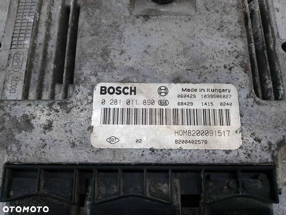 KOMPUTER, STEROWNIK OPEL VIVARO A HOM8200091517  8200402578 0281011890 2.5 - 4