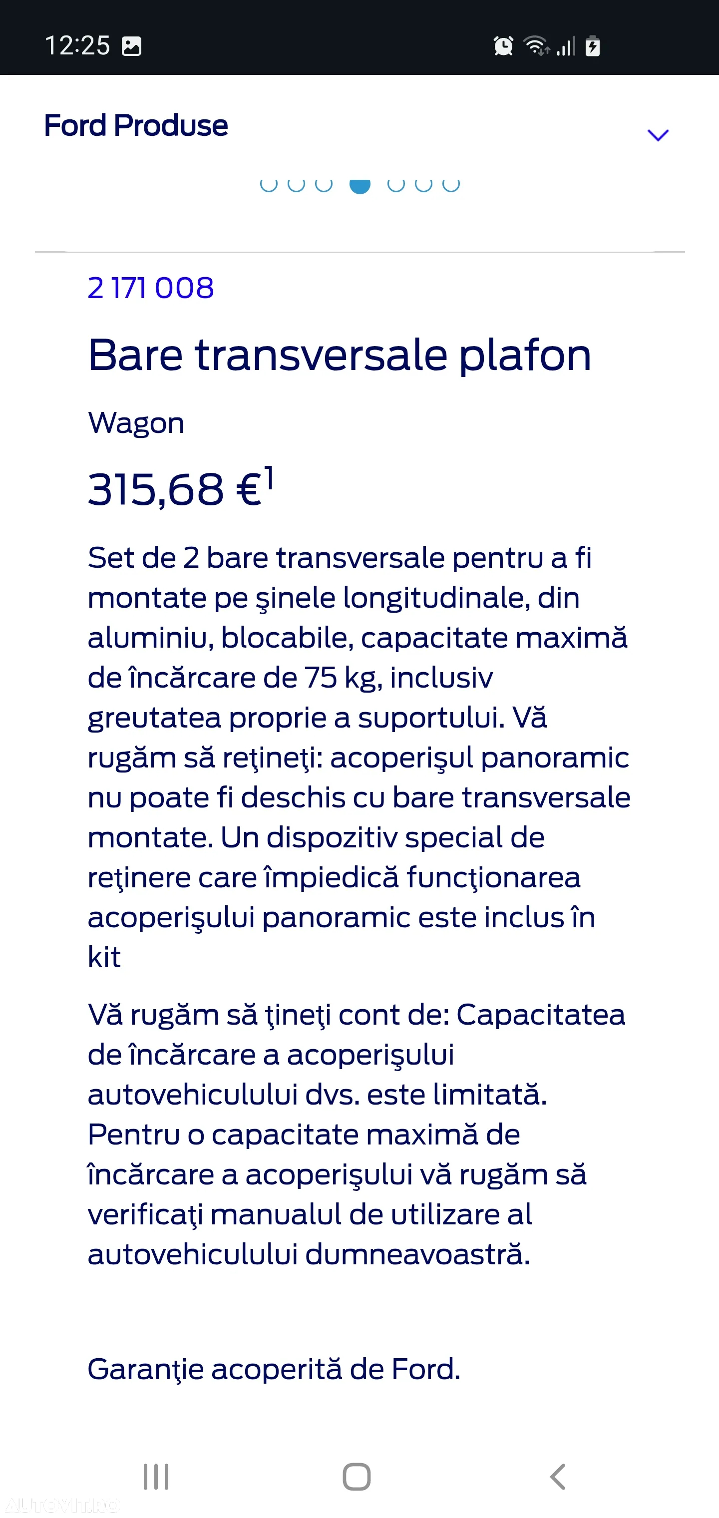 Bare Plafon Ford Puma EcoSport Originale - 5
