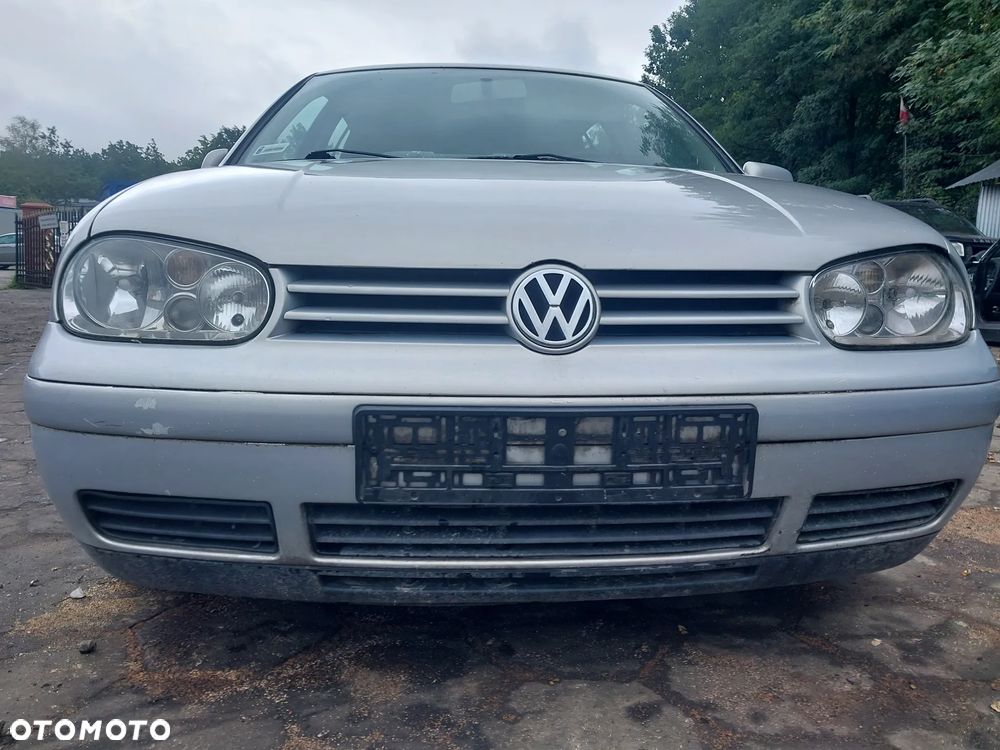 Przód kompletny Volkswagen Golf 4 IV kolor srebrny LB7Z maska zderzak lampa VALEO grill atrapa wzmocnienie czołowe pas chłodnica KOMPLET - 1