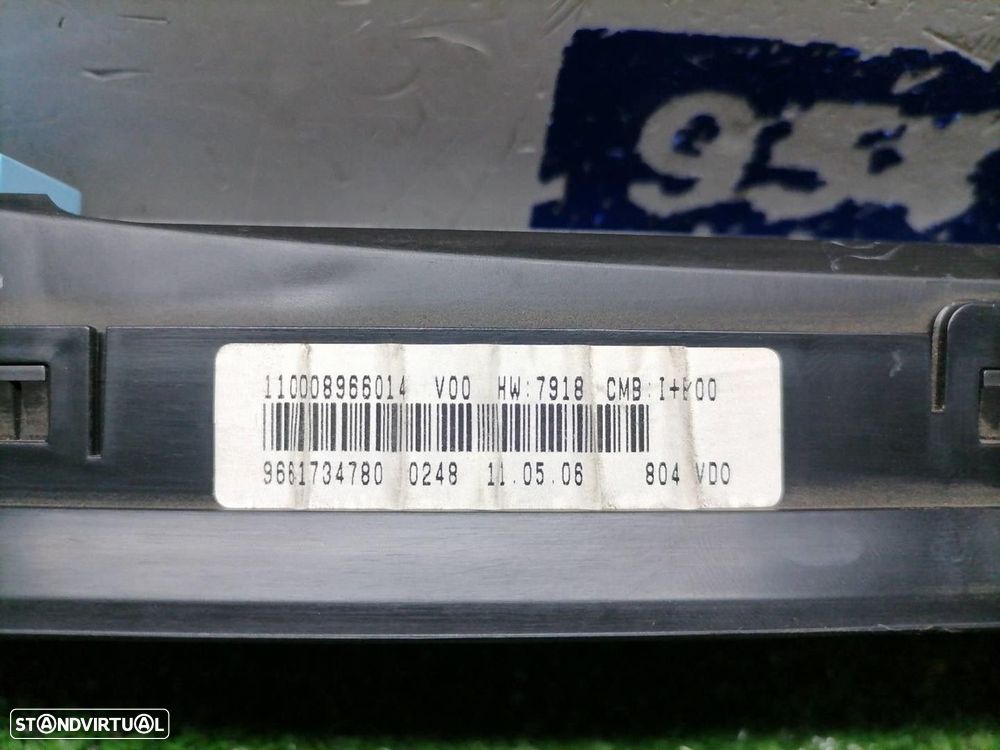 QUADRANTE CITROEN XSARA PICASSO 2006 -9661734780 - 3