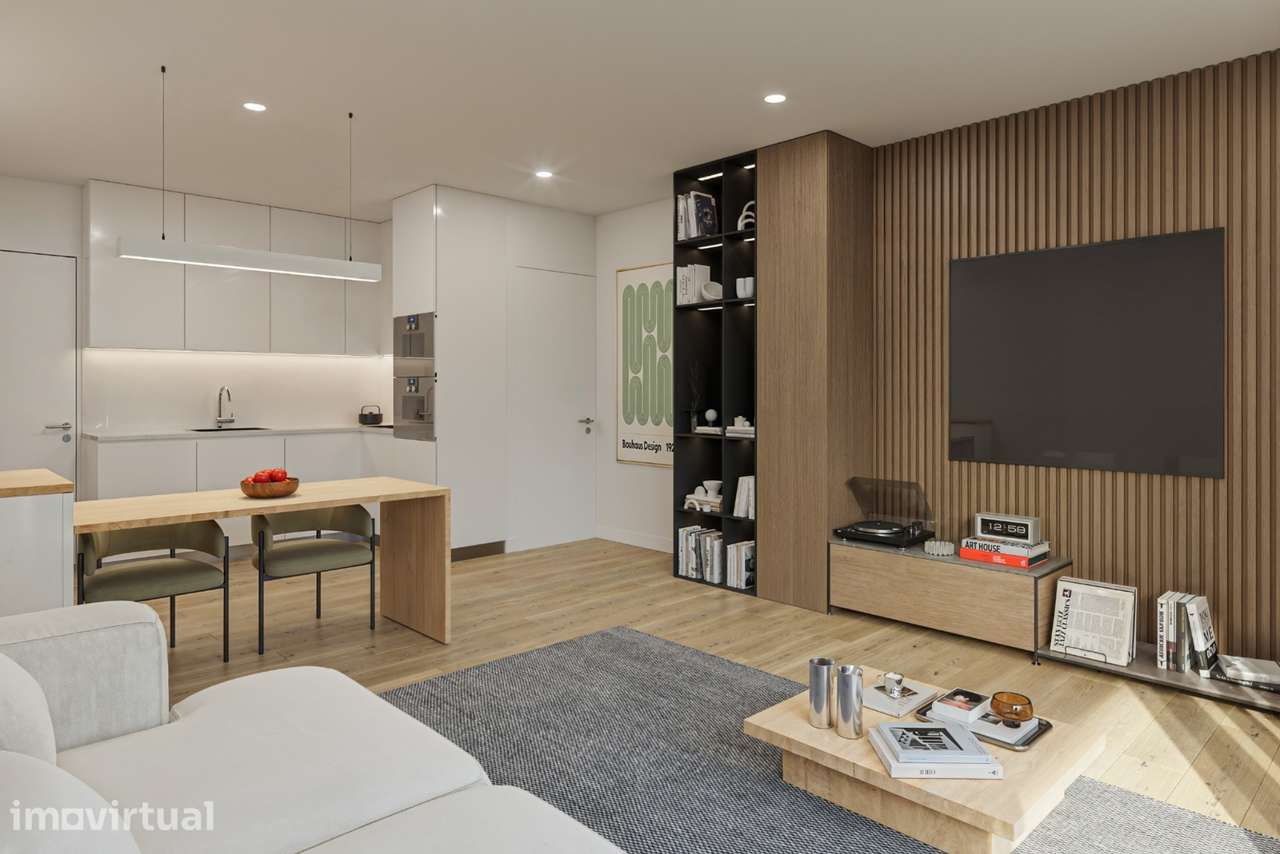 Apartamento T1 | Novo | Fânzeres | Varanda | L. Garagem | Piscina - Grande imagem: 4/14