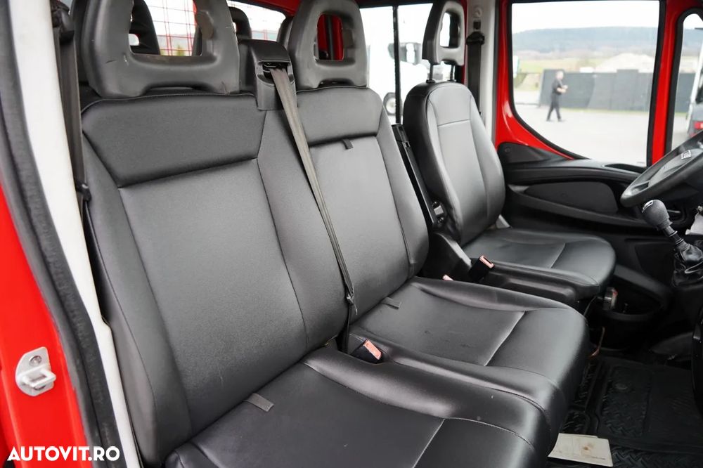 Iveco DAILY 35-130 / BASCULATOR / CU TRACȚIE DUBLA / DOUĂ TRANSPORTURI / MANUAL / 7 LOCURI / - 30
