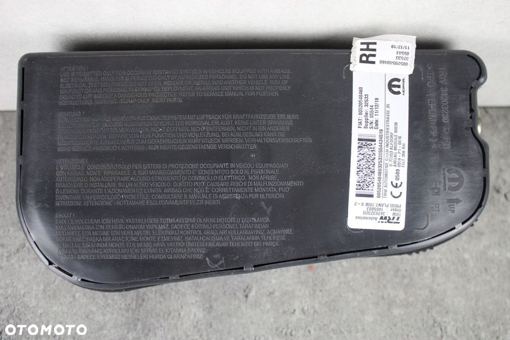 AIR BAG PODUSZKA PRAWA FOTELA FIAT TIPO II - 1
