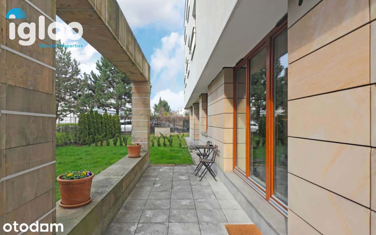 Trzypokojowy apartament z ogrodem- Marina Mokotów