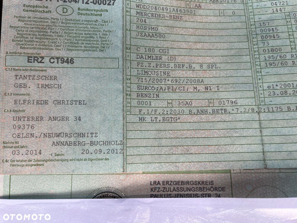 Mercedes-Benz Klasa C 180 BlueEFFICIENCY - 7