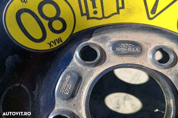 Roata de rezerva slim R16 JX7C-1015-BAA 3.50BX16 ET25 125/70 R16 JX7C - 3