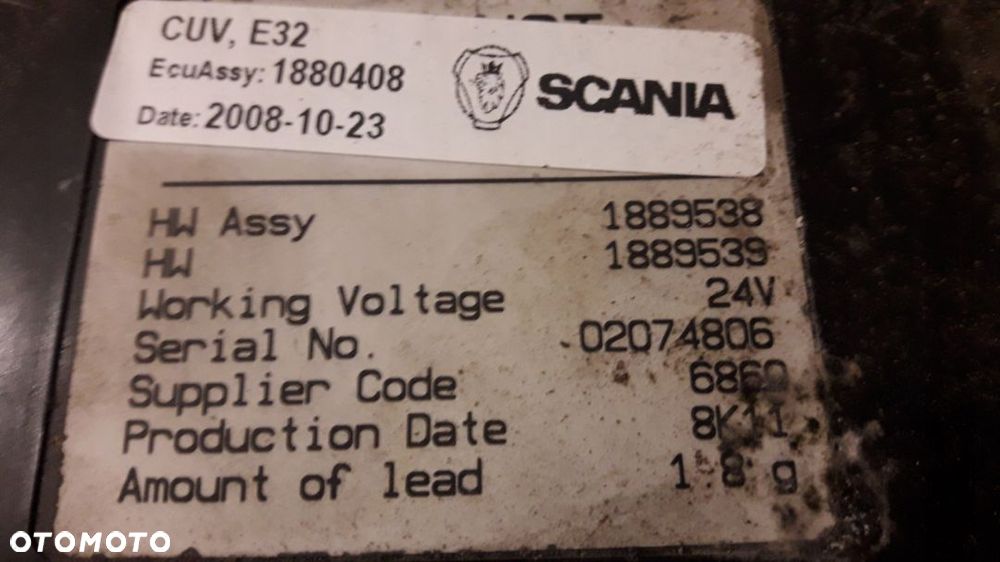 STEROWNIK ŚWIATEŁ SCANIA R 1889538 1889539 - 2