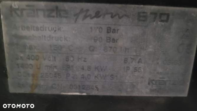 Myjka ciśnieniowa gorąca woda KRANZLE therm 150°C - 3