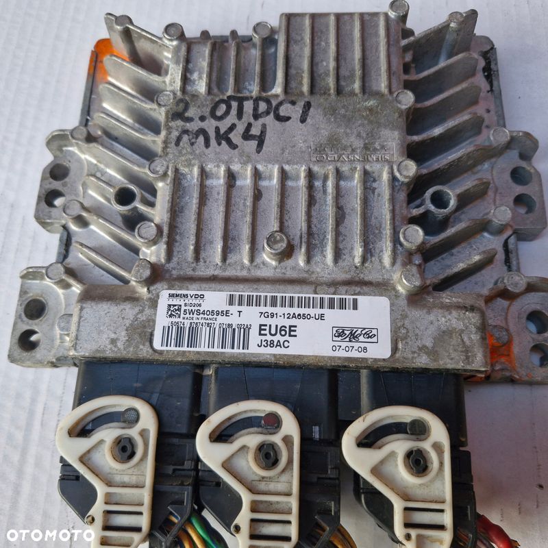 KOMPUTER, STEROWNIK FORD MONDEO MK4 7G91-12A650-UE 5WS40595E-T 2.0 TDCI - 2