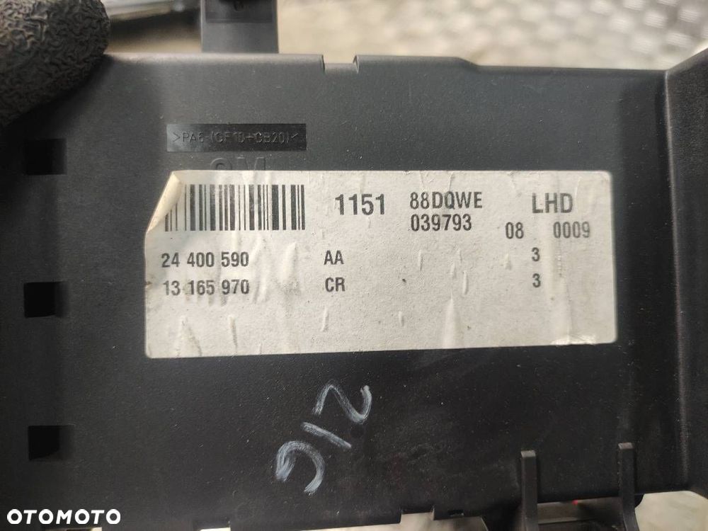 ZESTAW STARTOWY PRZEŁĄCZNIK ZESPOLONY OPEL SIGNUM I 3.0 CDTI 24452707 - 13