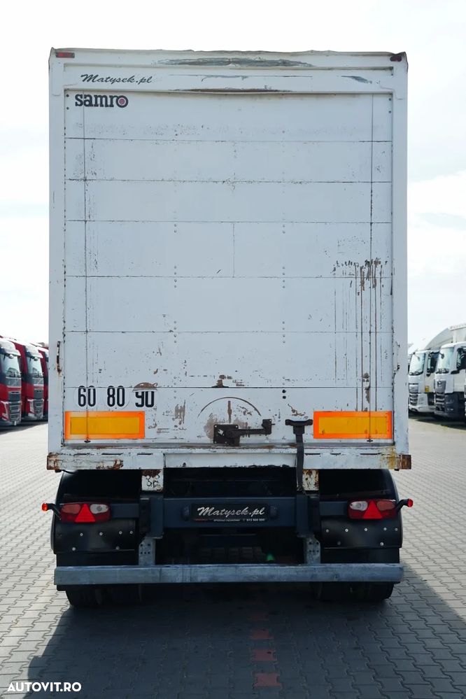 Samro / KIT / SEMIREMORCĂ / CONTAINER / TRAVERSĂ / B-TRAIN / 7,3 + 7,3 m / PODEA REZISTENTĂ - 12