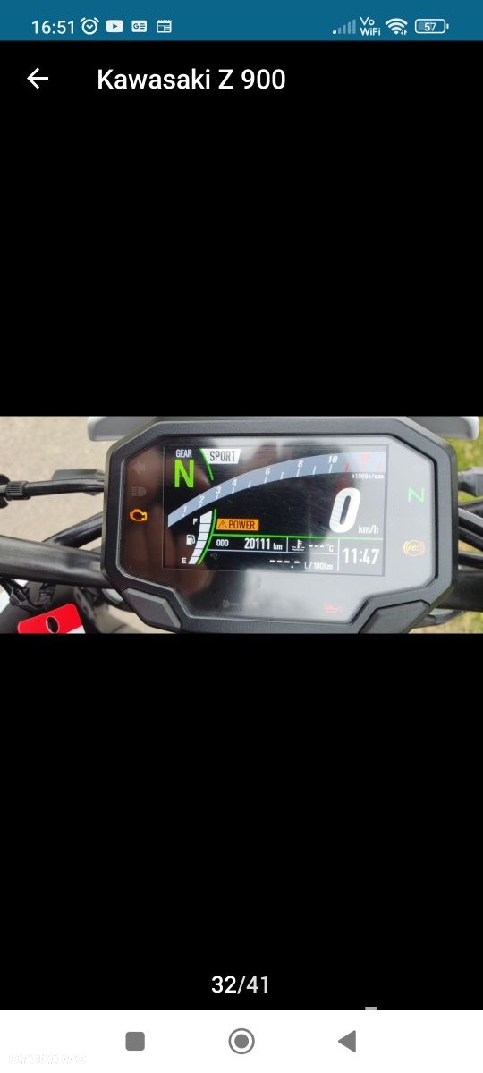 Kawasaki z900 silnik 2021 - 2