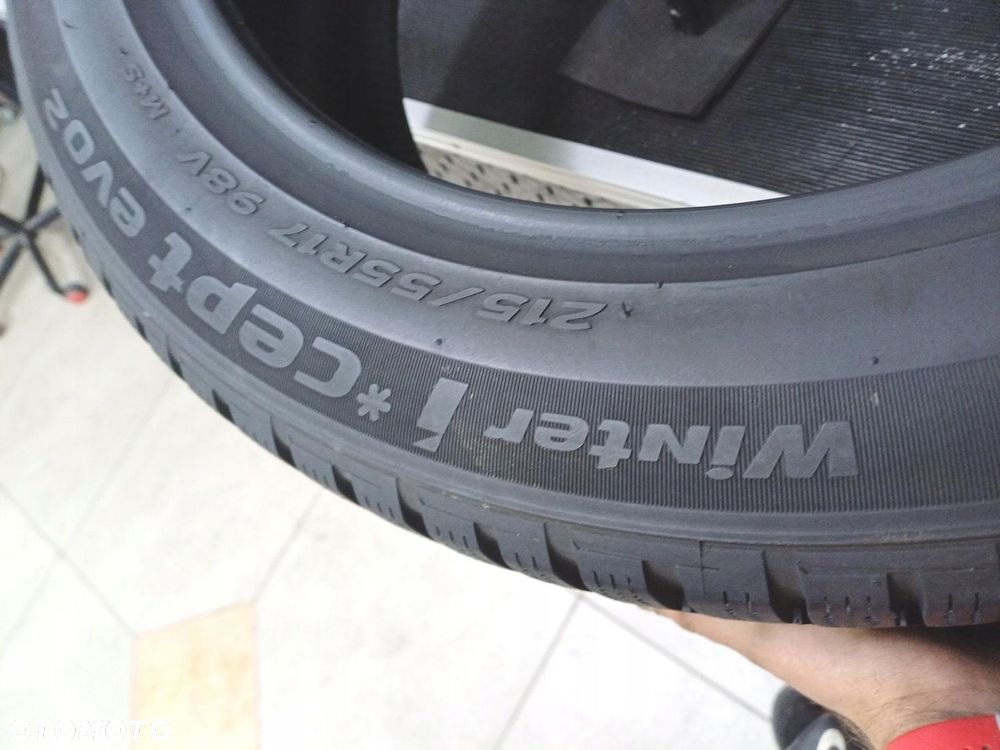 2x 215/55R17 hankook opony zimowe 7mm 52142 - 4