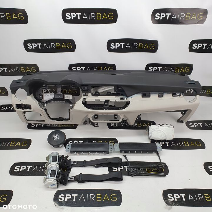 ALFA ROMEO STELVIO DESKA ROZDZIELCZA KONSOLA KOKPIT PULPIT PODUSZKI AIRBAG AIR BAG PASY KIT SET - 1