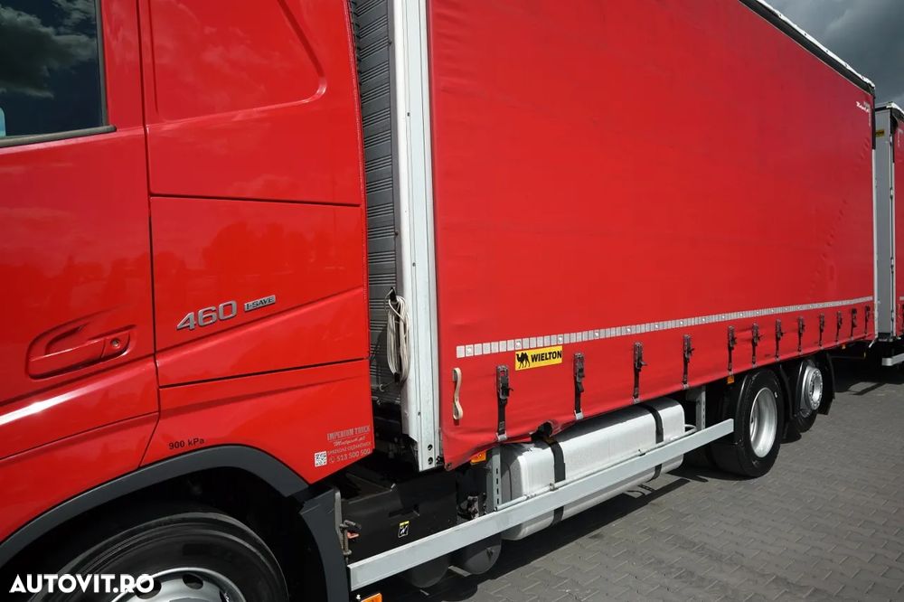 Volvo FH 460 / COMBINAȚIE TANDEM / 120 M3 / TRANSITION / I-SAVE / I-PARK COOL / DIRECȚIE CU RIDICARE A PUNTELOR / WIELTON / CORTINĂ ARMATĂ - 9