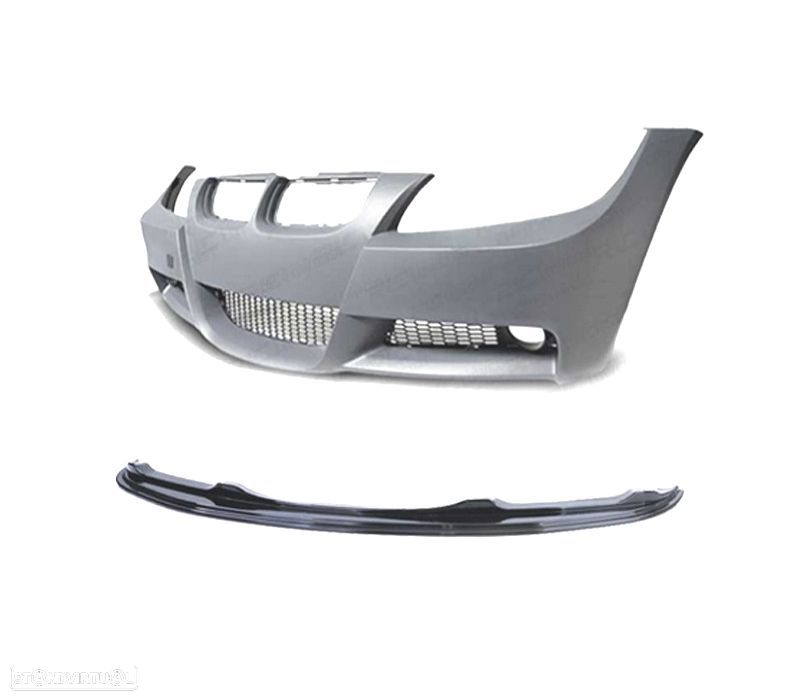 PÁRA-CHOQUES BMW E90 91 05-08 LOOK M + SPOILER FRONTAL M PERFORMANCE - 2