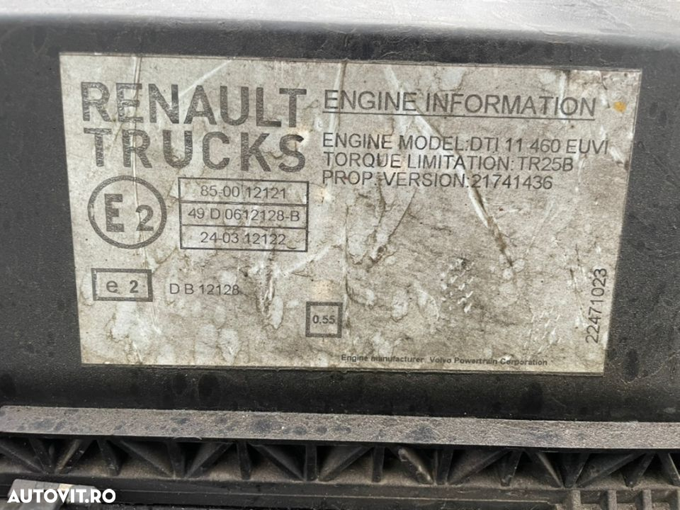 motor volvo renault t460 dti11 euro6 21741336 - 5