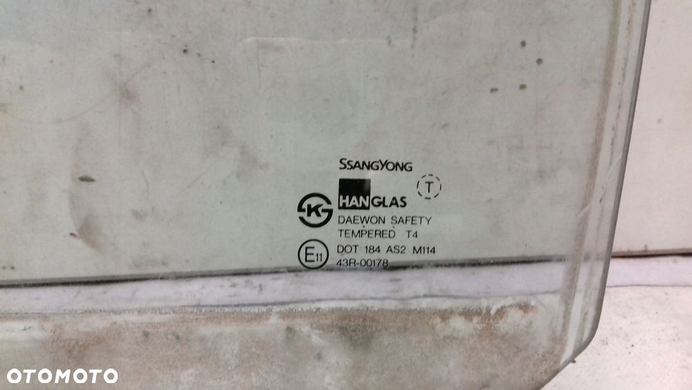 szyba drzwi lewy przód ssangyong korando 96- - 2