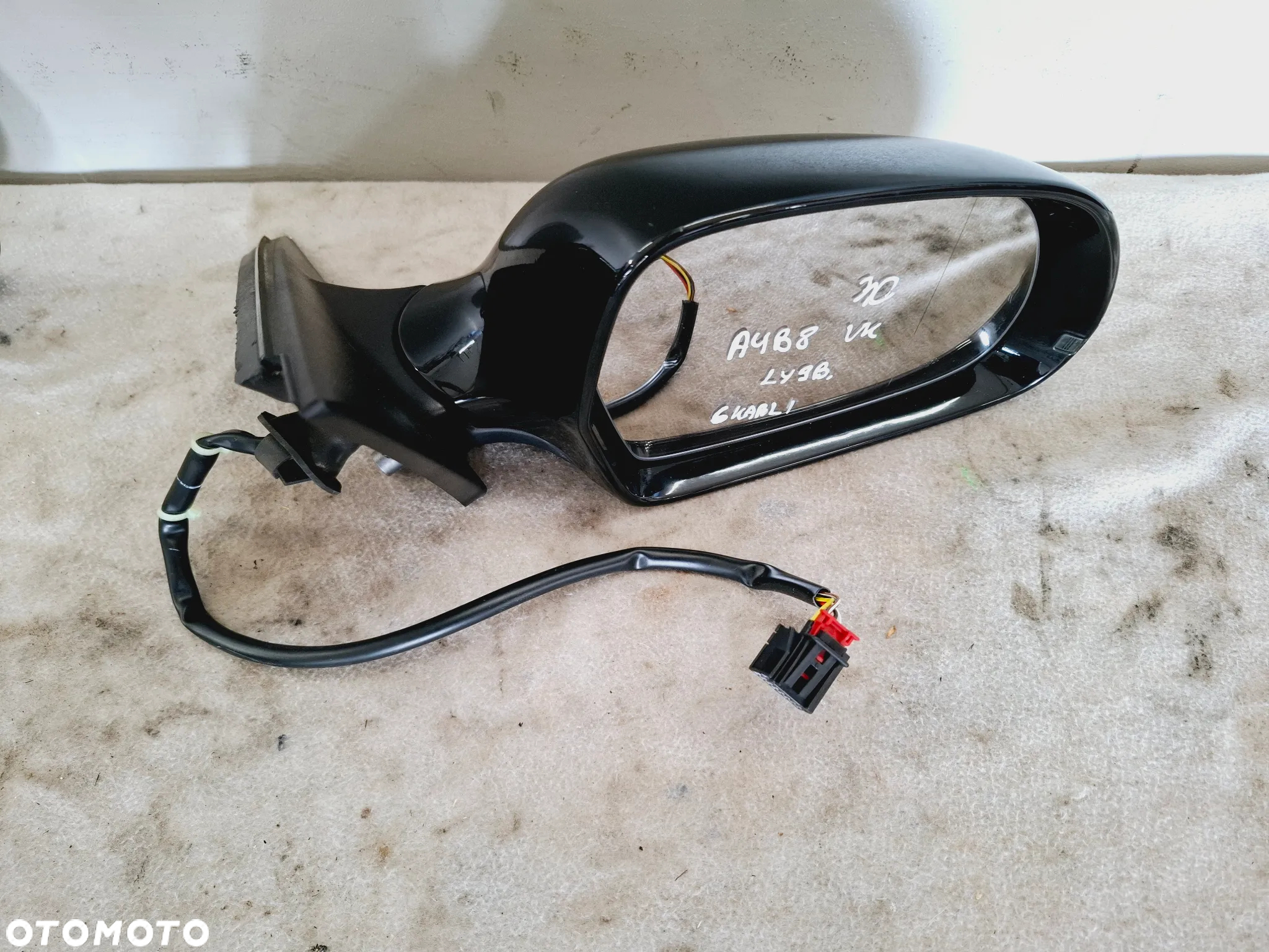 Lusterko Prawe LZ5A/LY9B Audi A4 B8 UK 6-Pin/Kabli - 9