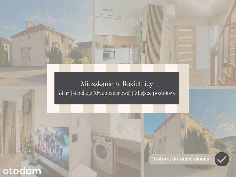 Mieszkanie na sprzedaż, 4 pokoje, 74 m², Rokietnica