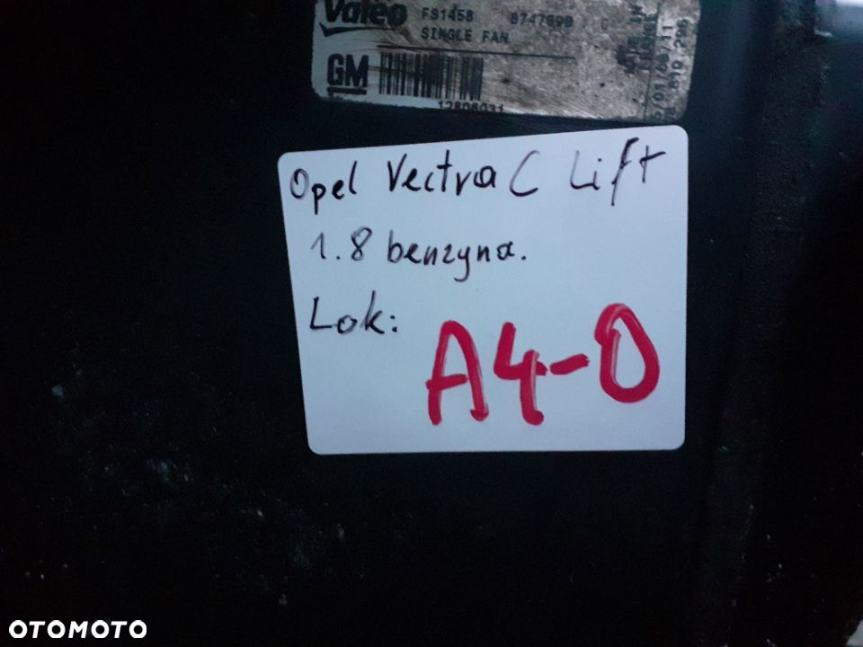 Chłodnica Wody wentylator Opel Vectra C Lift 1.8 B komplet - 7