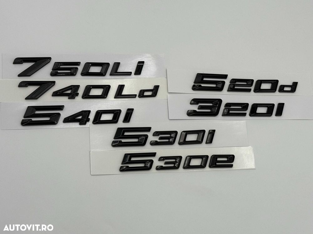 Embleme BMW Motorizare seria 3 seria 5 seria 7 nou negru - 5