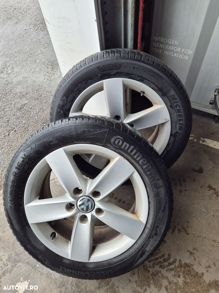 Set 4 Jante Aliaj VW 16" + Anvelope All Season 205/55 R16 (Michelin/Continental) - 3