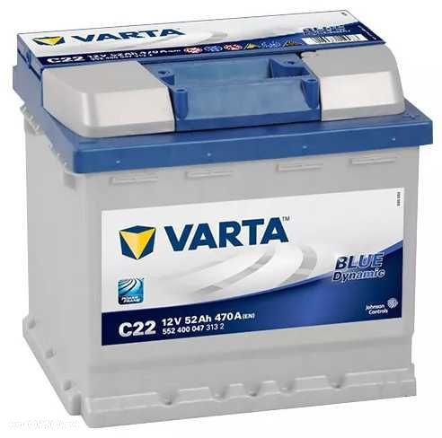Akumulator Varta BLUE C22 52AH 470A P+ Radom WYSYŁKA - 1