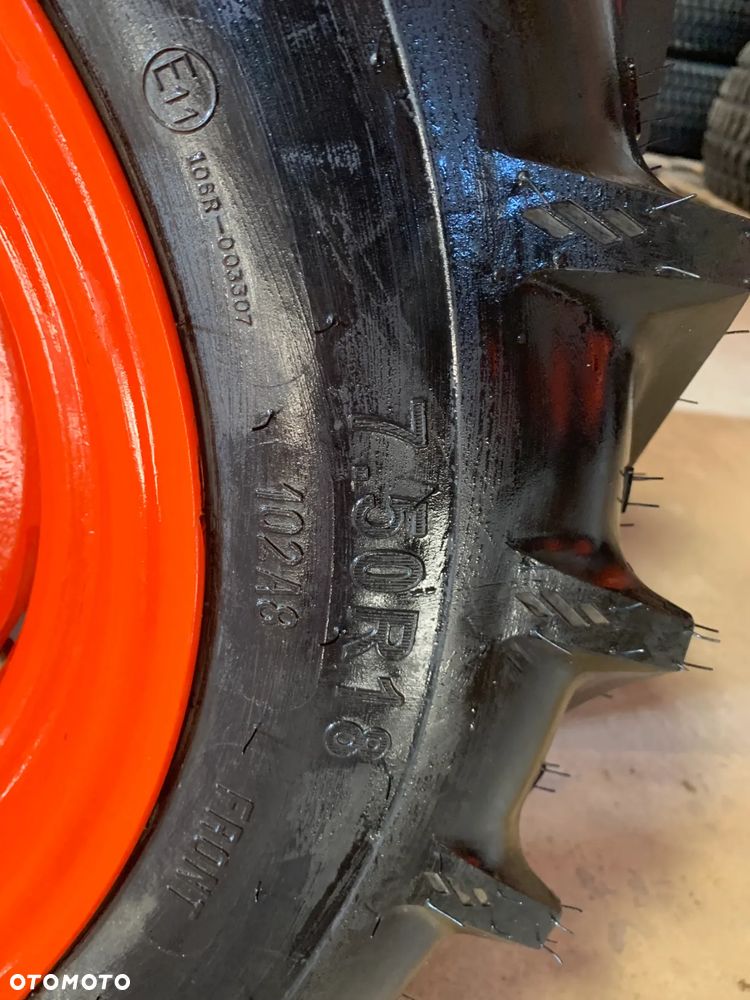 FV 23% Nowa Opona 7,5-18 KLEBER SUPER VIRGIN 102A odpowiednik 190/85/18 Opona + Felga Kubota Koła - 7