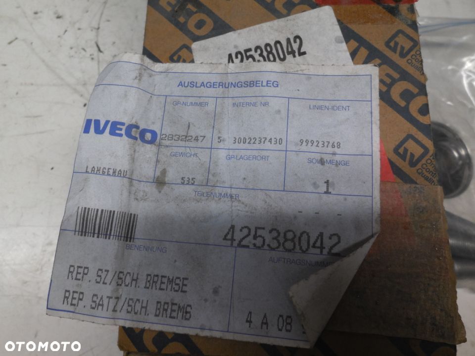 Iveco EuroCargo 120E zestaw naprawczy zacisku 42538042 - 2