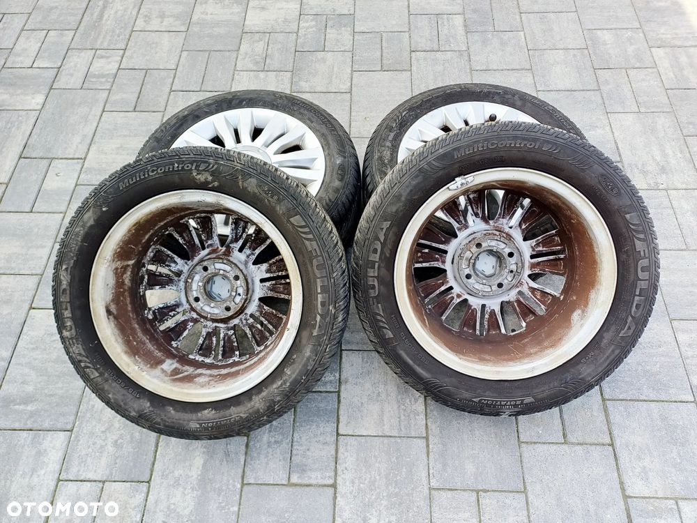 FELIGI Z OPONAMI ALUMINIOWE RENAULT CLIO III R15 4X100 ET43 60,1 mm OPONY FULDA 185/60 R15 WIELOSEZON NR7 - 12
