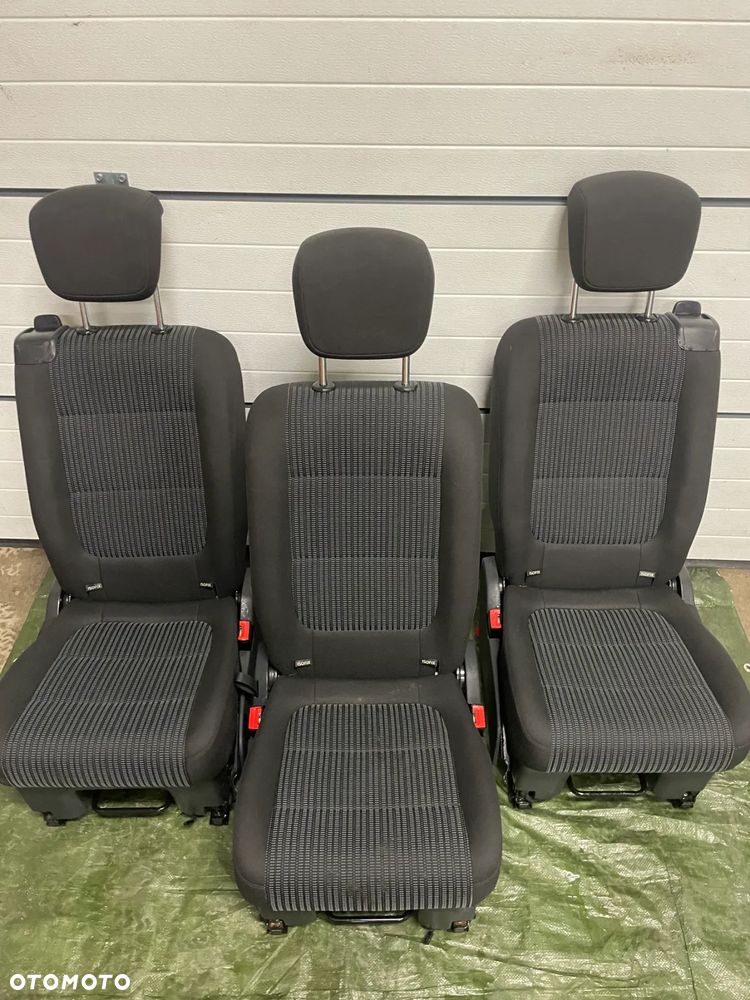 SHARAN 7N ALHAMBRA II fotele 3 rząd komplet pasy boczki - 5