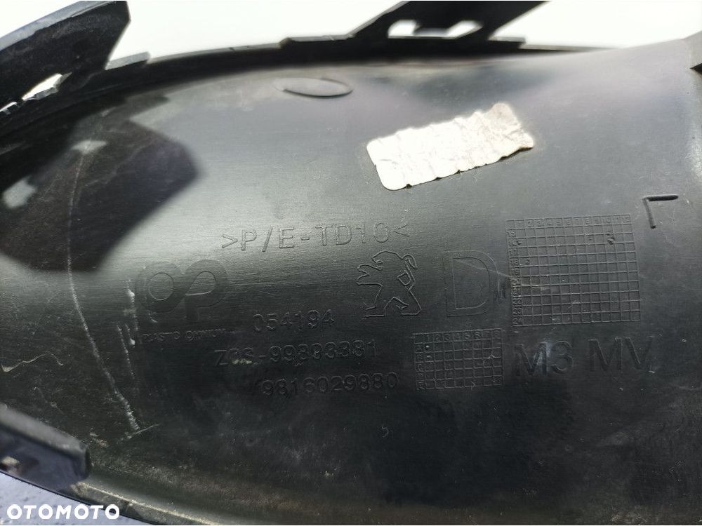 PEUGEOT 301 LIFT KRATKA ZDERZAK PRZÓD PRAWA 9816029880 - 4