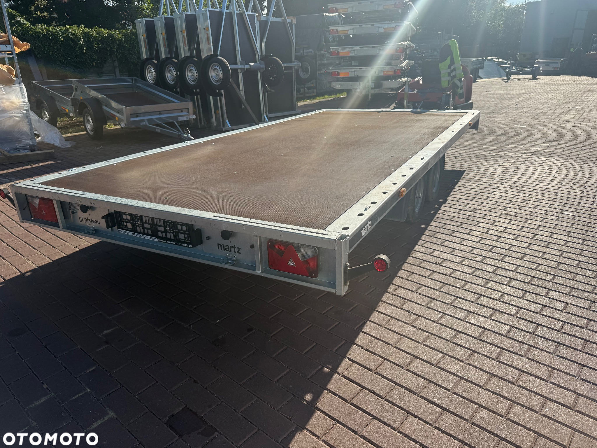 Martz Przyczepa laweta Martz GT 450 platorma 4.5x2 najazdy koła r10c - 5