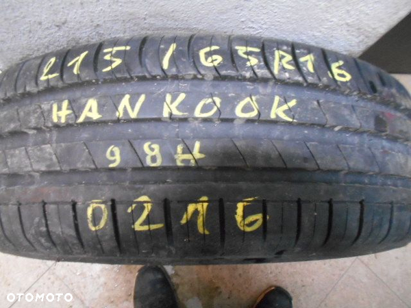 Opona pojedyńcza 215/65r16 hankook kinergy eco 8mm lato