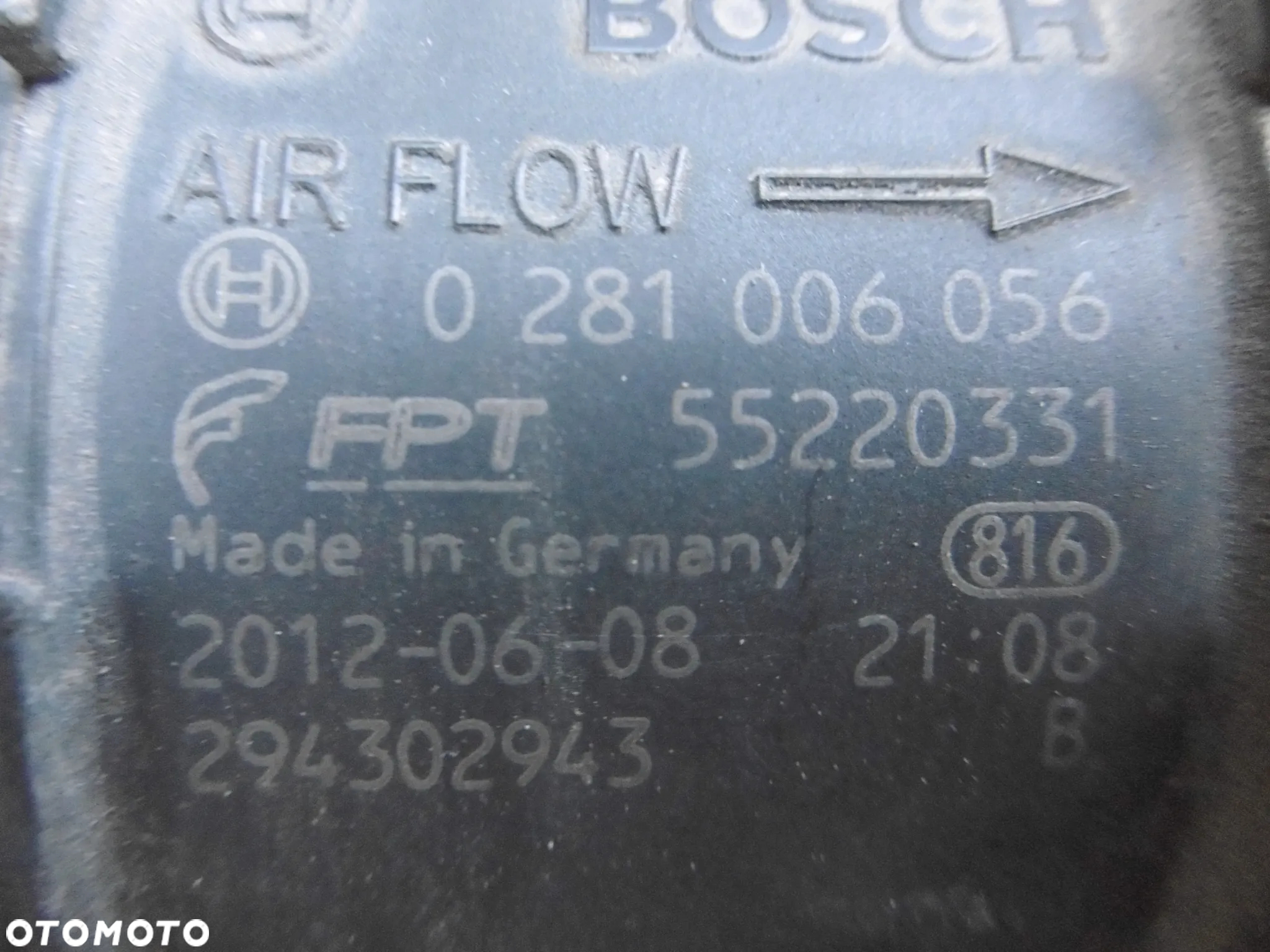 PRZEPŁYWOMIERZ IVECO DAILY 2.3HPI 2012 ROK 0281006056 - 2